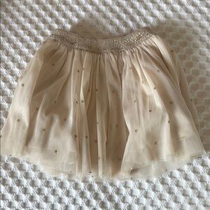 Mayoral Cream Tan Mini Star Tutu Skirt